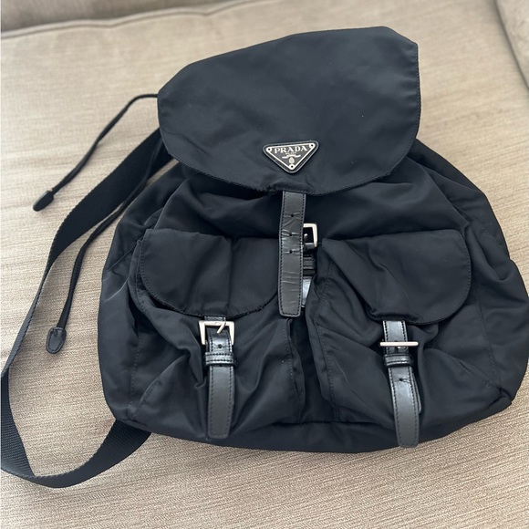 Authentic Prada are-Nylon Drawstring Backpack - Picture 2 of 10